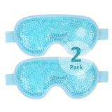NEWGO Cold Eye Mask Cooling Eye Mask Eye Ice Pack for Puffiness, Reusable Ice Eye Mask Gel Eye Mask Frozen Eye Cold Compress for Dark Circles, Migraines, Stress Relief, Skin Care (Blue-2Pack)