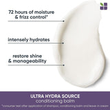 Biolage Ultra Hydra Source Conditioning Balm | Deep Hydrating Conditioner | Renews Hair's Moisture | For Very Dry Hair | Silicone-Free | Vegan | Salon Conditioner | 13.5 Fl. Oz