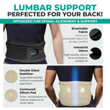 Modvel Back Brace for Men And Women Lower Back Pain, Back Support Belt, Lumbar Braces for Pain Relief, Herniated Disc, Sciatica, Scoliosis And More, FSA or HSA eligible.