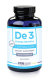 PRN De3 Dry Eye Omega 3 Fish Oil – Support for Dry Eyes - 2240mg EPA & DHA in Triglyceride Formula – New & Improved-Burpless-1 serving, 1-month supply