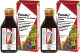 Floradix Floravital Liquid Iron and Vitamin Formula 8.5 fl.oz. - 250 ml. - Made in Germany (2 Pack)