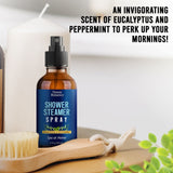 Eucalyptus, Peppermint Shower Steamer Spray 2 fl oz - Aromatherapy Shower Mist for Spa, Made from Pure and Natural Essential Oils, Refreshing Aroma for Clear Breathing, Enhances Mood - Nexon Botanics