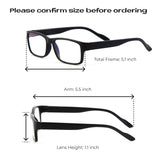 Readerest Blue Light Blocking Reading Glasses, UV Protection, Blue Blockers Glasses for Men (3.0 Correction)