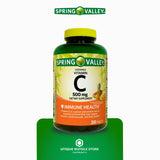 Spring Valley, Vitamin C 500mg, Tropical Fruit Flavor 200 Count Tablets, Chewable Vitamin C, Dietary Supplement + 7 Day Pill Organizer Included (Pack of 1)