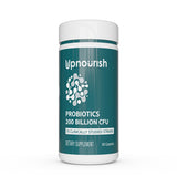 UpNourish Probiotics - 200 Billion CFUs, 15 Strains, Prebiotics & Enzymes - 60 Vegan Capsules