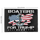 Generic Trump Garden Flags Boaters For Trump Outdoor Flag & America House Flags & Gay Garden Flag & Jesus House Flags & Boaters For Trump 2024, white