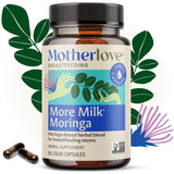 Motherlove More Milk Moringa (60 Liquid caps) Moringa-Based Lactation Supplement to Support Breast Milk Supply—Non-GMO, Organic Herbs, Vegan, Kosher