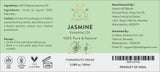 AVD Organics Jasmine Essential Oil for Diffuser - 100% Pure & Natural Jasmine Oil | for Skin, Hair, Aromatherapy, Home Fragrance -, 3.38 fl. Oz