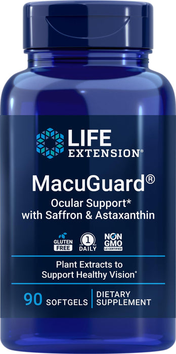 Life Extension MacuGuard Ocular Support 90 softgels with an Updated Formula in 2023, See Ingredients Section for The Updated Formula