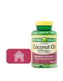 Spring Valley Extra Virgin Coconut Oil, Softgel Capsule, 1,000 mg, 90 Count + STS Sticker.