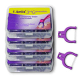 T.Smile Evolutionary Clean Dental Flossers, Kit of Refills Plus Long Handle (200 T-Tension Refills)