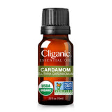 Cliganic Organic Cardamom Essential Oil - 100% Pure Natural for Aromatherapy Diffuser | Non-GMO Verified