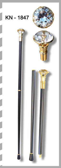 SplendidGifts Diamond Head 37" Walking Cane KN-1847