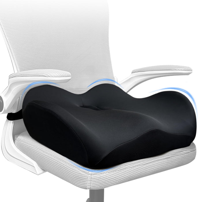 EaseDrives® X Large Memory Foam Seat Cushions for Office Chairs, Long Sitting Pressure Relief Ergonomic Office Chair Cushion for Butt Coccyx Tailbone Sciatica, Car, Wheelchair Seat Booster for Height