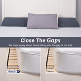 Vekkia Queen Bed Wedge Pillow/Headboard Pillow/Mattress Gap Filler,Bed Heaboard Gap Filler to Fill Gap (0-5.5") Between headboard and Mattress for Better Sleep(Grey 60"x10"x6")