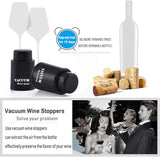 2PACK Wine Bottle Stoppers,Real Vacuum Wine Stoppers,Reusable Wine Preserver,Wine Corks Keep Fresh,Best Gifts for Wine Lovers for Christmas Gifts.