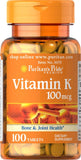 Puritan's Pride Vitamin K – 100 mcg for Healthy Bones – 100 Capsules