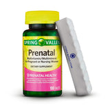 Spring Valley, Prenatal Multivitamin, Multimineral Tablets Dietary Supplement, Prenatals for Women, 100 Count + 7 Day Pill Organizer Included (Pack of 1)