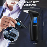 Breathalyzer,Portable Breathalyzer for Alcohol Personal Alcohol Breathalyzer Tester with LCD Display and Reusable Mouthpieces for Personal&Professional Use