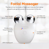 Microcurrent Facial Device, Intelligent Microsculpt Device for Face, Double Chin Reducer Machine, Anti-Aging, Face Lifting and Skin Tightening, USB Mini Rechargeable Face Sculpting Tool