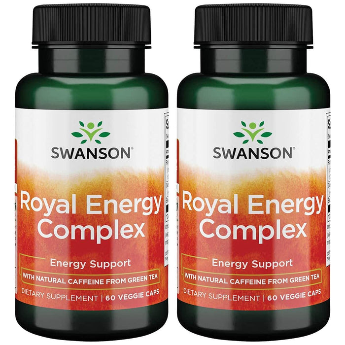 Swanson Royal Jelly Energy Complex 60 Veg Capsules (2 Pack)