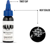 DYNAMIC COLOR CO. Tattoo Ink - Triple Black, 1oz