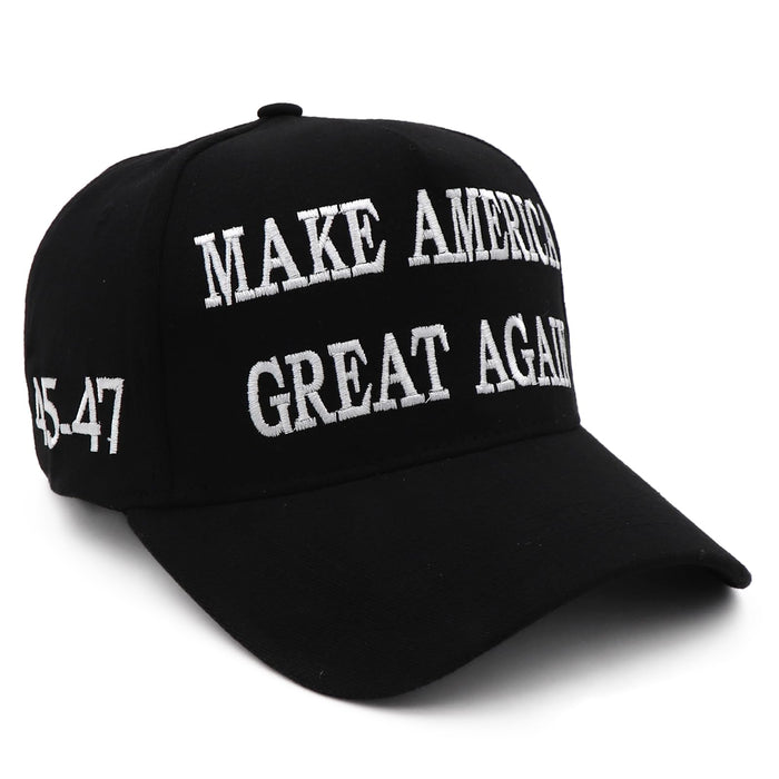 MAGA Hat Trump Hat 2024 45-47 Trump Merchandise Make America Great Again Hat Donald Trump USA Flag Baseball Cap Redblack