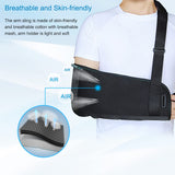 TODDOBRA Arm Sling Shoulder immobilizer for Shoulder Injury with Back Belt Men & Women Shoulder Immobilizer Left and Right Arm Lightweight Rotator Cuff Arm Support for Elbow Wrist Injury -(Size L)