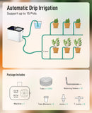 KOLLEA Reliable Automatic Watering System, Plant Self Watering System Automatic Drip Irrigation Kit with 60-Day Programmable Timer, LED Display & USB Power, Indoor Irrigation System for Potted Plants