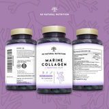 Marine Collagen with Hyaluronic Acid for Skin Care, Hair Care, Joints. Magnesium, Vitamin C. Hydrolysed Collagen Supplements. Anti Aging. Best Collagen PEPTAN. 90 Veggie Caps. EU. N2 Natural Nutrition