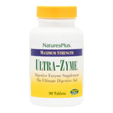 Natures Plus UltraZyme - 120 mg Ox Bile, 90 Tablets - Maximum Strength Digestive Enzyme Supplement, Promotes Nutrient Absorption - 45 Servings
