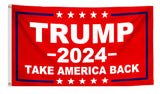 Trump 2024 Flag 6X10FT, Take America Back Trump Outdoor Polyester Flags, Double Stitched Trump Flags with Brass Grommets and Stronger Header. (6X10)