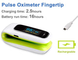 Rechargeable Pulse Oximeter Fingertip,SmileCare Blood Oxygen Meter Finger Oximeter,Bluetooth Oxygen Monitor with Free App iOS & Android