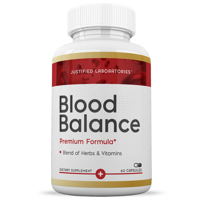 (2 Pack) Blood Balance Advanced Formula 620MG Supplement Pills 120 Capsules