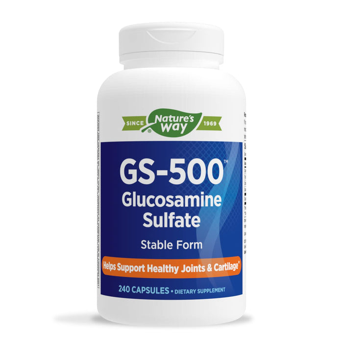 Nature's Way GS-500 Glucosamine Sulfate, Joint Health Support Supplement*, 240 Capsules
