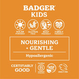 Badger Kids Sunscreen Cream SPF 40, Organic Mineral Sunscreen Kids Face & Body with Zinc Oxide, Reef Friendly, Broad Spectrum, Water Resistant, 2.9 fl oz