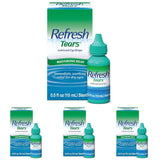 Refresh Tears Lubricant Eye Drops, 0.5 Fl Oz (Pack of 4)