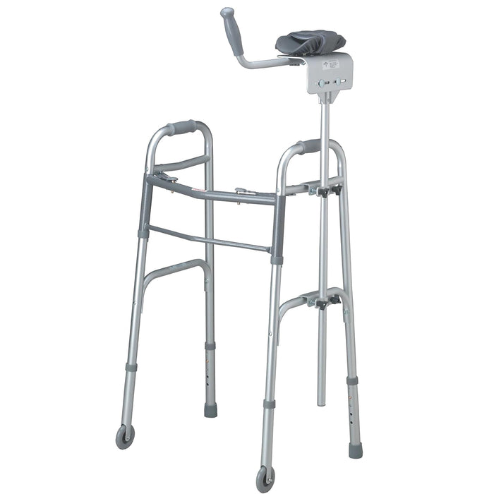 Medline Walker Platform Attachment, Enhances Stability & Mobility for Two-Button Walkers, Easy Installation