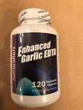 NutriCrafters Enhanced Garlic EDTA 120 Capsules - 1000mg High Potency Calcium Disodium EDTA Formula - Proprietary Blend Free - No Magnesium Sterate - 1,000mg per Day -1 Bottle of 120 Capsules
