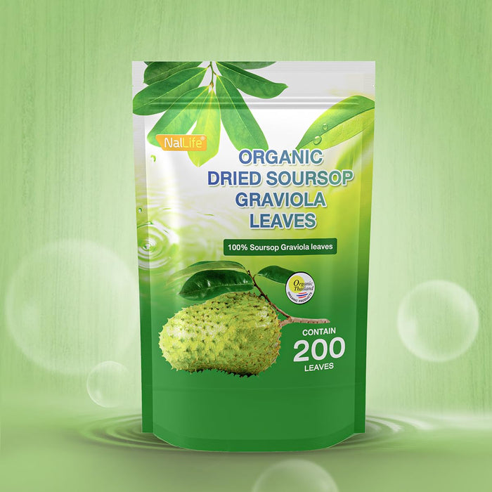 Organic Soursop Leaves for Tea – 200 Whole Leaves