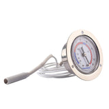 MEASUREMAN Vapor Capillary Flanged Panel Mount Refrigeration Thermometer, 2" Dial, 48" Capillary, -40-65 deg F/-40-20 deg C, Re-Calibration Available