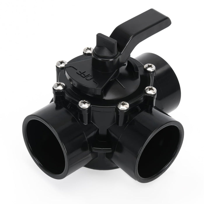 4717 3 Port 2 to 2-1/2-Inch Positive Seal NeverLube Valve Compatible with Jandy, 3 Way Diverter Valve Suitable for Ground Pool, Tub & Spa System