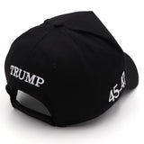 USA 3D Embroidered Dad Hat Trump 2024 MAGA Hat Make America Great Again Donald Trump Slogan with USA Flag Cap (Black USA Hat)