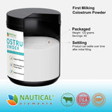 Colostrum Powder - Over 40% IgG - First 4-6 Hour Milking Grass Fed Colostrum - Bovine Colostrum - USA Midwest Pasture Raised Colostrum Supplement Powder - Unflavored Bovine Colostrum For Humans - 120g