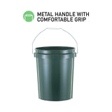 United Solution ECOSense 5 Gallon Bucket, 3 Pack, Heavy Duty, Comfortable Handle, Perfect for on The Job, Home Projects, or Cleaning; Made from 90% recycled materials.100% recyclable