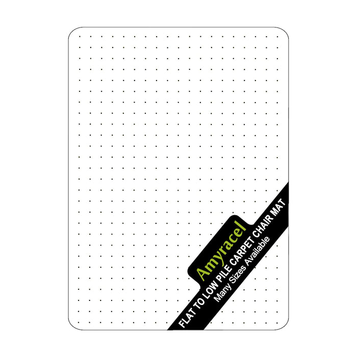 Amyracel Chair Mat for Carpet, 48" x 30" Clear Computer Desk Chair Mat for Low Pile Carpeted Floors, Easy Glide Plastic Floor Mat for Office Chair on Carpet Protection