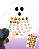 Sinasasspel Halloween Countdown Calendar Advent Calendar for 30 Days Ghost Paper Poster Pumpkin Sealing Stickers Halloween Decor for Home Classroom Office Wall Gift Idea