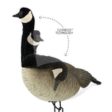 FLEXFLITE DECOYS Goose 4 Pack, Flexible Neck, Unlimited Head Positions, Feather Tracking Paint, Removable Flocked Neck Sleeve, Machine Washable