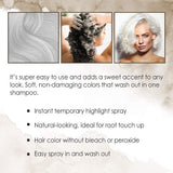 Punky Temporary Hair Highlight Spray, Platinum Blonde, 3.5 oz, 2-Pack