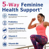 Innate Vitality Women’s Probiotics, 100 Billion CFUs 18 Strains, with Cranberry, Vitamin C & B6, Feminine Health, No Refrigeration Required, Acid Resistant, 60 Caps